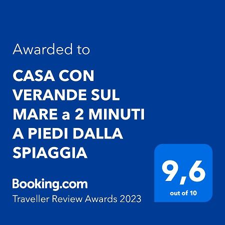 Casa Con Verande Sul Mare A 2 Minuti A Piedi Dalla Spiaggia Custonaci Bagian luar foto